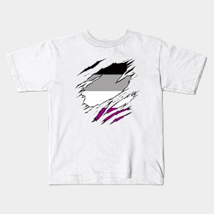 LGBTQI+ Superhero ASEXUAL flag Kids T-Shirt